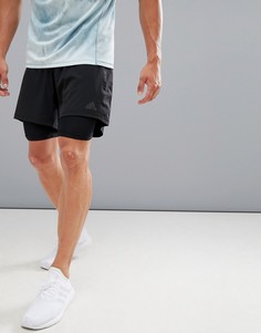 Черные шорты 2-в-1 adidas Running BQ7245 - Черный