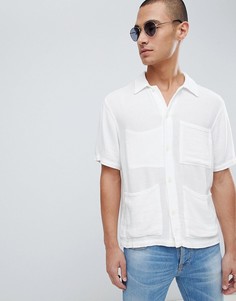 Рубашка с короткими рукавами Nudie Jeans Co Svante - Белый