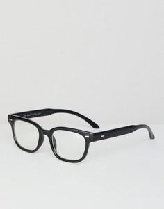 Солнцезащитные очки с прозрачной оправой AJ Morgan - Черный