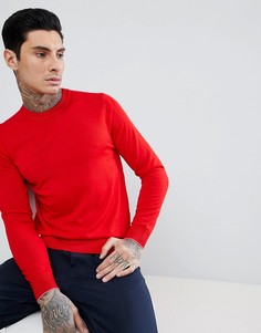Красный джемпер из мериносовой шерсти с круглым вырезом PS Paul Smith - Красный