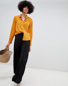 Широкие брюки с эластичным поясом Vero Moda - Черный