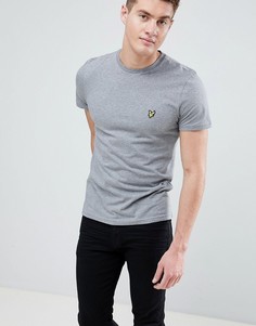 Серая меланжевая футболка с логотипом Lyle & Scott - Серый