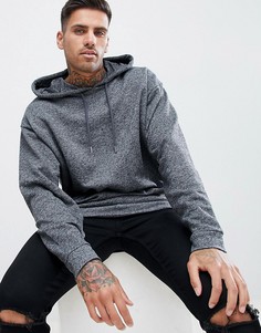 Oversize-худи темно-серого цвета ASOS DESIGN - Серый