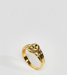 Серебряное позолоченное кольцо в винтажном стиле ASOS DESIGN - Золотой