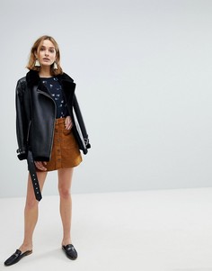 Вельветовая юбка Vero Moda - Коричневый