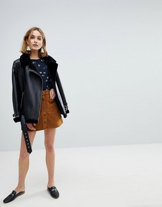 Вельветовая юбка Vero Moda - Коричневый