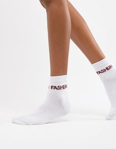 Носки с надписью Fashun ASOS DESIGN - Черный