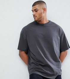 Черная выбеленная oversize-футболка ASOS DESIGN Tall - Черный