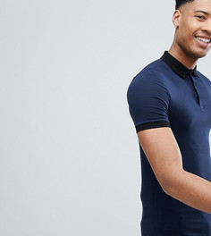 Трикотажное поло обтягивающего кроя с контрастной отделкой ASOS DESIGN Tall - Мульти