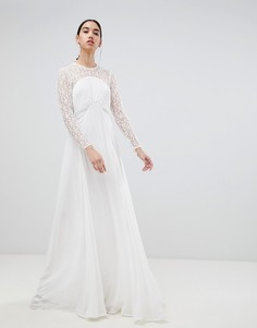 Платье с кружевными вставками ASOS EDITION Wedding - Кремовый