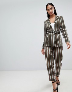 Брюки в полоску PrettyLittleThing - Зеленый