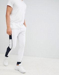 Супероблегающие джоггеры с полосками по бокам ASOS DESIGN - Белый