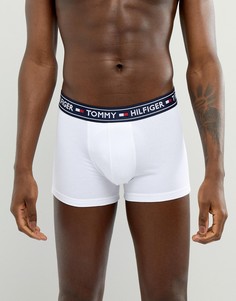 Белые боксеры-брифы с контрастным логотипом на поясе Tommy Hilfiger Authentic - Белый