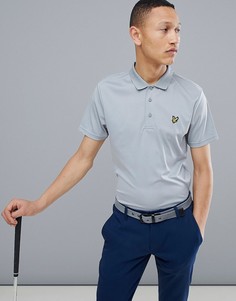 Серая футболка-поло в полоску Lyle & Scott Golf Kinloch - Серый