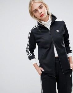 Черная спортивная куртка с тремя полосками Adidas Originals - Черный