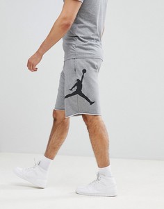 Серые флисовые шорты Nike Jordan Air AQ3115-091 - Серый