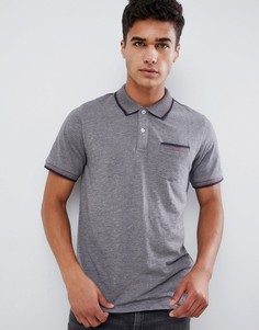 Поло с карманом и отделкой на воротнике Jack & Jones Premium - Серый