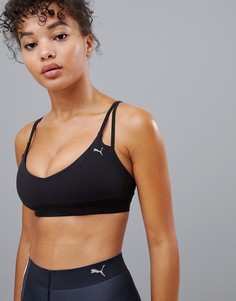 Черный бюстгальтер с бретельками Puma - Черный
