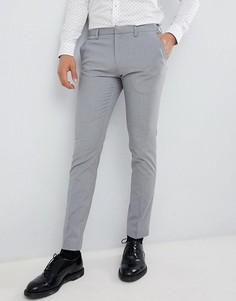 Серые облегающие брюки Burton Menswear - Серый