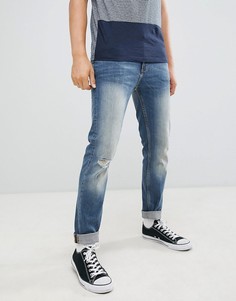 Синие суженные книзу джинсы Burton Menswear - Синий