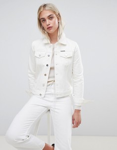 Джинсовая куртка в минималистском стиле Calvin Klein - Белый