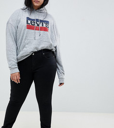Черные моделирующие джинсы скинни с напылением Levis Plus 310 - Черный