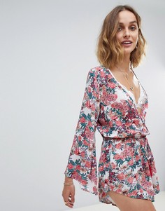 Ромпер с цветочным принтом Raga Gardend Delight - Розовый