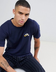 Темно-синяя футболка с логотипом Nike SB 923461-451 - Темно-синий
