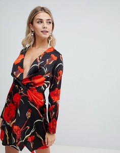 Платье мини с цветочным принтом Missguided - Мульти