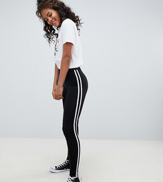 Леггинсы с полосой по бокам New Look Tall - Черный