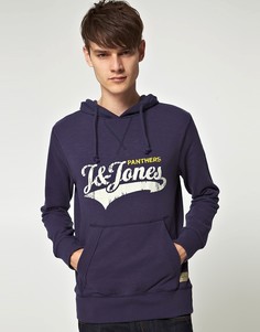 Свитшот с капюшоном Jack & Jones - Темно-синий