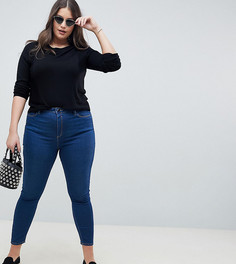 Джинсы скинни с завышенной талией ASOS DESIGN Curve Ridley - Синий
