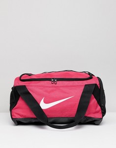 Розовая сумка дафл с логотипом галочка Nike - Розовый