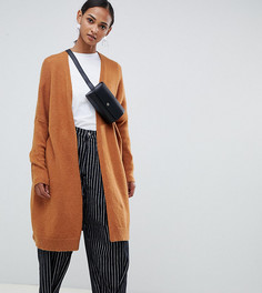 Пушистый oversize-кардиган ASOS DESIGN Tall - Светло-бежевый