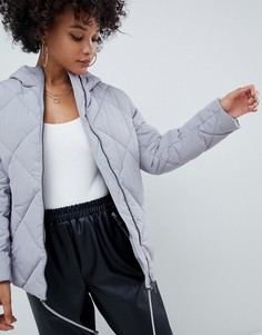 Дутая куртка из переработанных пластиковых бутылок ASOS DESIGN - Серый