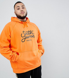 Худи оранжевого цвета с логотипом Sixth June эксклюзивно для ASOS - Оранжевый