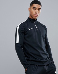 Черный свитшот с молнией до груди Nike Football Dry Academy Drill 839344-010 - Черный