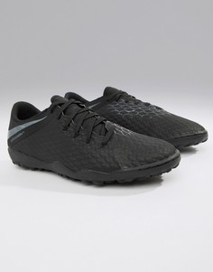 Черные футбольные бутсы Nike Football PhantomX 3 Academy Astro Turf AJ3815-001 - Черный