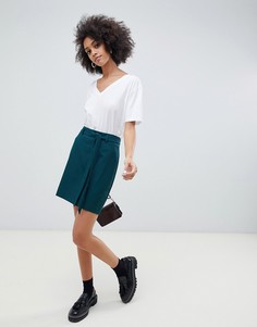 Мини-юбка с поясом ASOS DESIGN - Зеленый
