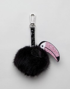 Брелок для ключей с помпоном в виде тукана Skinnydip - Черный