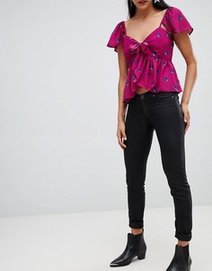 Узкие джинсы с покрытием Vero Moda - Черный