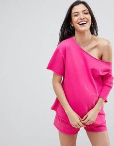 Свитшот для дома с короткими рукавами и необработанными краями ASOS DESIGN Maternity - Розовый