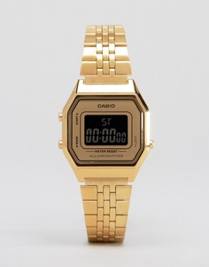 Электронные часы в золотом корпусе Casio LA680WEGA Mini - Золотой