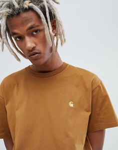 Коричневая футболка Carhartt WIP Chase - Коричневый