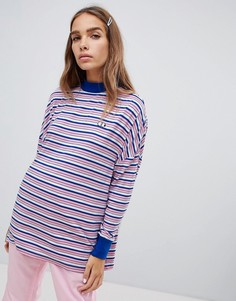 Oversize-футболка с логотипом Lazy Oaf - Розовый