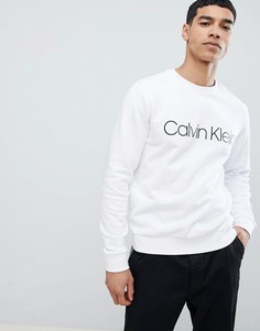 Белый свитшот с логотипом Calvin Klein - Белый
