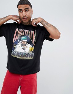 Oversize-футболка с принтом ASOS DESIGN Wu Tang Clan - Черный