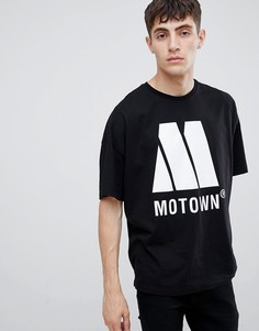 Оversize-футболка ASOS DESIGN Motown - Черный