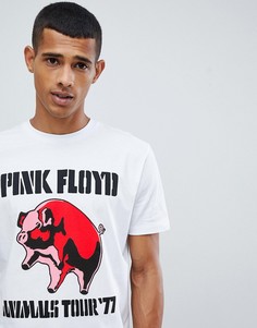 Удлиненная свободная футболка с принтом Pink Floyd ASOS DESIGN - Белый