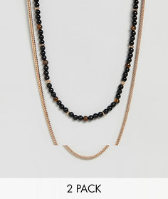 2 ожерелья ALDO - Черный